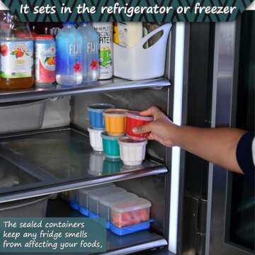 Home-X Set of 6 Small Plastic Cups with Lids - Reusable Plastic Dessert Molds for Jello, Gelatin, Ice Cream - Food and Dishwasher Safe Small Freezer Containers for Making Desserts