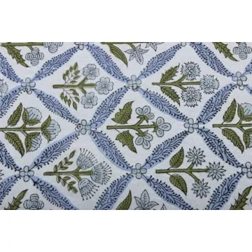 Ridhi Steel Blue Rectangle Cotton Tablecloth for Events