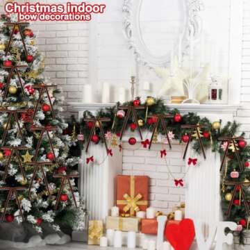 Elegant DIYDEC Velvet Christmas Bows 24PCS for Holiday Decor