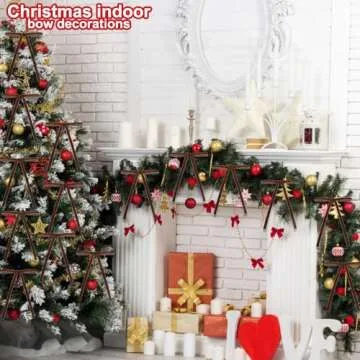 Elegant DIYDEC Velvet Christmas Bows 24PCS for Holiday Decor