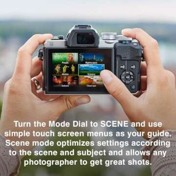 OM SYSTEM OLYMPUS E-M10 Mark IV Silver Micro Four Thirds System Camera M.Zuiko Digital ED 14-42mm F3.5-5.6 EZ kit 20MP Sensor 5-Axis Image Stabilization 4K Video Wi-Fi