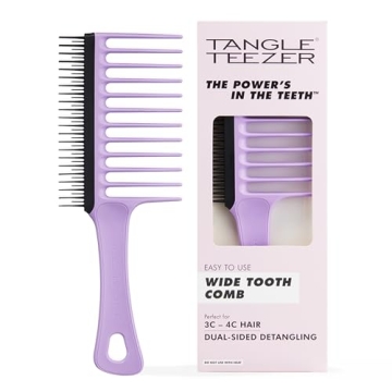 Tangle Teezer Wide Tooth Comb for Curly Hair Detangling