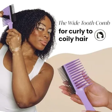 Tangle Teezer Wide Tooth Comb for Curly Hair Detangling
