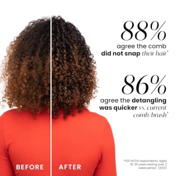 Tangle Teezer Wide Tooth Comb for Curly Hair Detangling