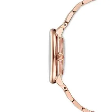 Swarovski Cosmopolitan Watch - Elegant Swiss Quartz with Crystals and Rose-Gold Finish