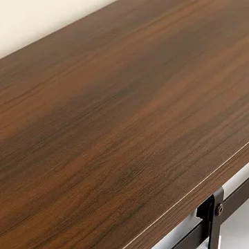 GAZHOME Farmhouse Entryway Table with Sliding Barn Doors