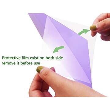 10 Pieces Colored Overlays Light Gels Transparency Color Film Plastic Sheets Correction Gel Light Filter Sheet, 12 by 12 Inch,10 Assorted Colors