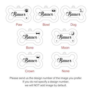 Dog Tags Personalized for Pets Dog Name Tags Personalized Dog Tag Engraved with Any Name & Text Cust...