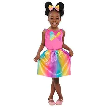 Disney Junior Minnie Mouse Bowdazzling Dress-Up and Pretend Play Trunk, Fits Sizes 4-6X, Kids Toys for Ages 3 Up, Amazon Exclusive by Just Play