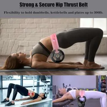 Hip Thrust Belt - Ann Bully Comfortable Design for Weights