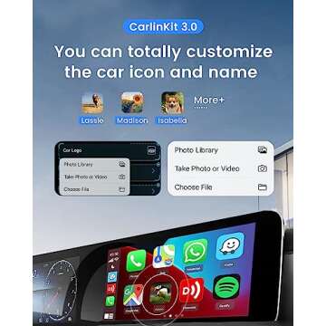 Carlinkit 2025 3.0 Wireless CarPlay Dongle Adapter U2W (Type C Design) for Factory Wired CarPlay Car...