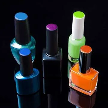 240 Pcs Round False Nail Display Tips- Natural Color Nail Art Display Chart Nail Art Color Display Tips Tool Nail Swatch Sticks with Adhesive Sticker for Nail Polish Training Practicing Displaying