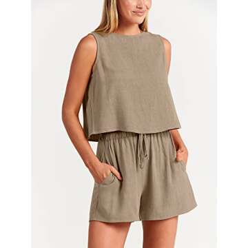 Chic ANRABESS 2 Piece Women's Summer Outfit Set