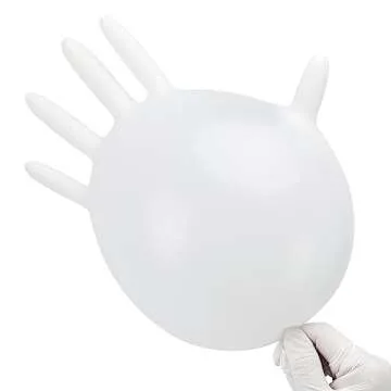 SwiftGrip Disposable Nitrile Exam Gloves, 3-mil, X-Small, Box of 100, White Nitrile Gloves Disposable Latex Free for Medical, Cleaning, Cooking & Esthetician, Food-Safe, Powder-Free, Non-Sterile