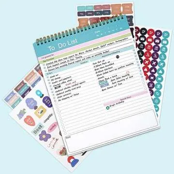 To Do List Notepad Spiral Bound Daily Planner
