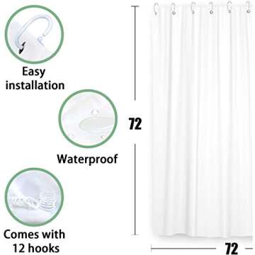 Stylish Watercolor Floral Shower Curtain for Home Decor