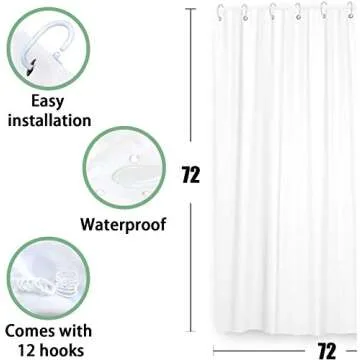 Stylish Watercolor Floral Shower Curtain for Home Decor