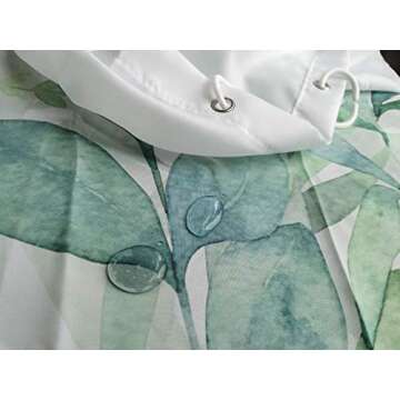 Stylish Watercolor Floral Shower Curtain for Home Decor