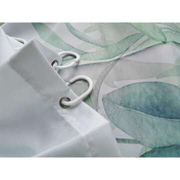 Stylish Watercolor Floral Shower Curtain for Home Decor