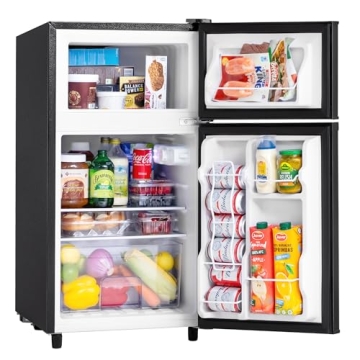 Compact 3.47 Cu.ft Mini Fridge with Freezer