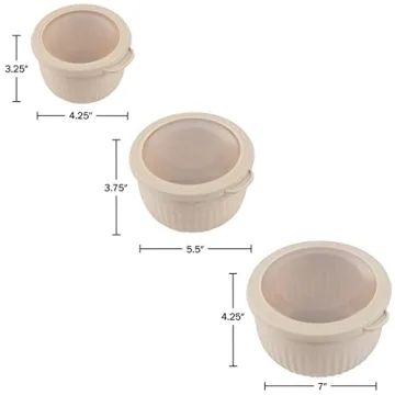 Classic Cuisine Set of 3 Eco-Friendly Bowls - Versatile Kitchen Must-Have