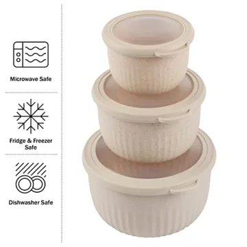 Classic Cuisine Set of 3 Eco-Friendly Bowls - Versatile Kitchen Must-Have