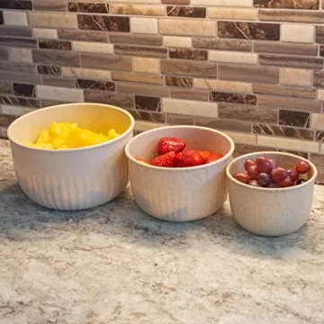 Classic Cuisine Set of 3 Eco-Friendly Bowls - Versatile Kitchen Must-Have