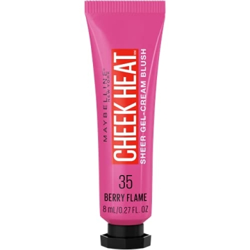 Maybelline Cheek Heat Gel-Cream Blush - Lightweight Breathable Feel, Natural Flush of Color, Berry F...