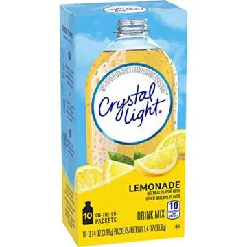Crystal Light Lemonade, 10 On-the-Go Packets (Pack of 4)