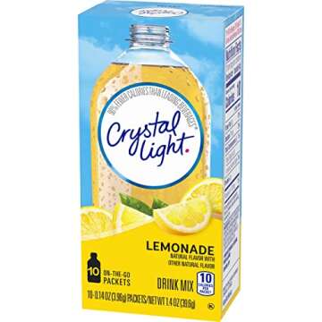 Crystal Light Lemonade, 10 On-the-Go Packets (Pack of 4)