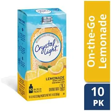 Crystal Light Lemonade, 10 On-the-Go Packets (Pack of 4)