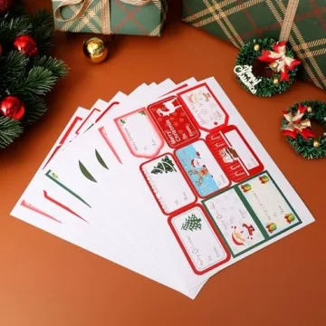 144 Xmas Self Adhesive Tags for Easy Gift Wrapping