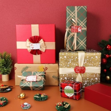 144 Xmas Self Adhesive Tags for Easy Gift Wrapping