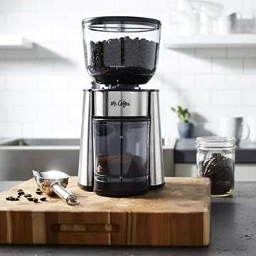 Mr. Coffee Automatic Burr Mill Grinder with 18 Custom Settings