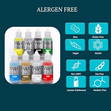 Watson & Webb Airbrush Kit for Cake Decorating - 18pcs