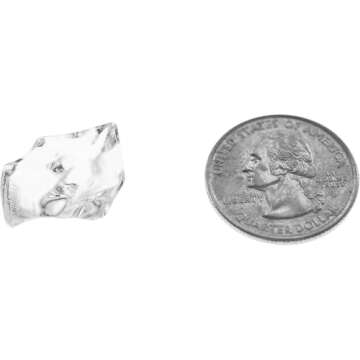 Super Z Outlet Acrylic Color Ice Rock Crystals Treasure Gems for Table Scatters, Vase Fillers, Event, Wedding, Birthday Decoration Favor, Arts & Crafts (385 Pieces) (Clear)