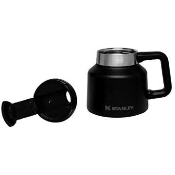 Stanley The Tough-To-Tip Admiral's Mug Hammertone 20OZ - Non-Spill Coffee Mug, Durable Design for Bu...