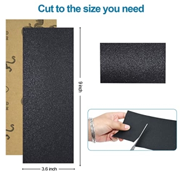Assorted Grit Sandpaper for Wood Furniture Finishing (9 Inch x 3.6 Inch)
