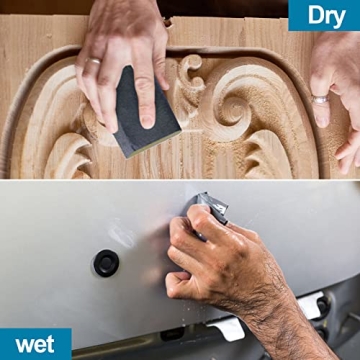 Assorted Grit Sandpaper for Wood Furniture Finishing (9 Inch x 3.6 Inch)