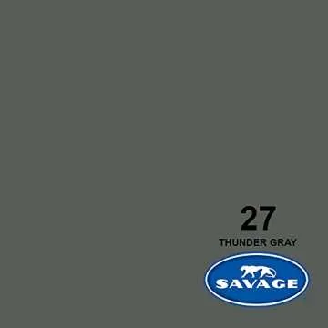 Savage Seamless Photography Backdrop - Thunder Gray, 86x18 Feet