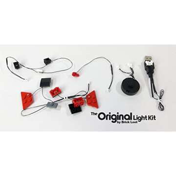 Brick Loot Deluxe LED Lighting Kit for Lego Batman Classic TV Series Batmobile Set 76188 - Lego Set NOT Included, Compatible with Lego Vehicle Model Kits & Building Toy Sets, For Adults & Kids Age 12+