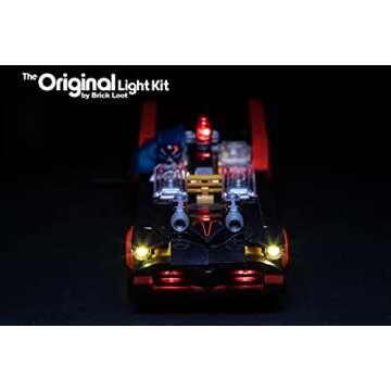 Brick Loot Deluxe LED Lighting Kit for Lego Batman Classic TV Series Batmobile Set 76188 - Lego Set NOT Included, Compatible with Lego Vehicle Model Kits & Building Toy Sets, For Adults & Kids Age 12+