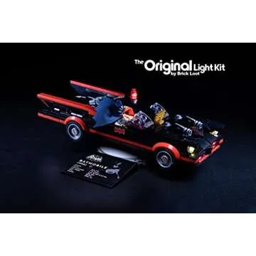 Brick Loot Deluxe LED Lighting Kit for Lego Batman Classic TV Series Batmobile Set 76188 - Lego Set NOT Included, Compatible with Lego Vehicle Model Kits & Building Toy Sets, For Adults & Kids Age 12+