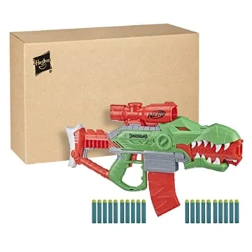 NERF DinoSquad Rex-Rampage Motorized Dart Blaster T-Rex
