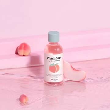 SKINFOOD Peach Sake Facial Toner 135ml - Tighten Pores and Sebum Control - Skin Moisturizing, Refini...