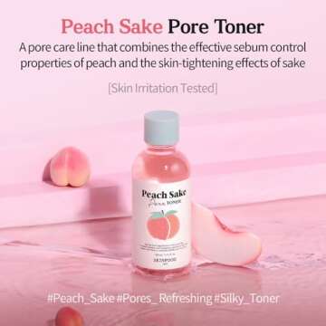 SKINFOOD Peach Sake Toner for Oily Skin and Pores