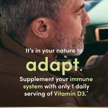 Nature's Bounty Vitamin D3 5000IU Immune Bone Support Softgels