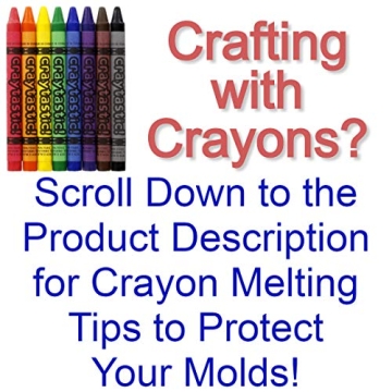 Traytastic! Silicone Letter Mold A-Z Alphabet - Large 1.5" Cavity - Wax Crayons, Resin, Candy, Chocolate, Crafting, Baking, Molding, Melting - Oven & Dishwasher Safe, BPA Free