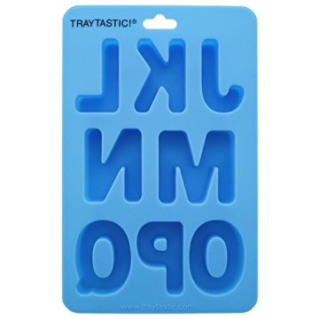 Traytastic! Silicone Letter Mold A-Z Alphabet - Large 1.5" Cavity - Wax Crayons, Resin, Candy, Chocolate, Crafting, Baking, Molding, Melting - Oven & Dishwasher Safe, BPA Free
