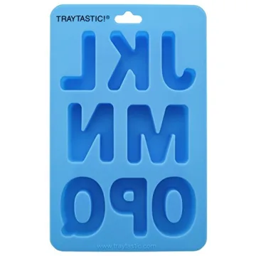 Traytastic! Silicone Letter Mold A-Z Alphabet - Large 1.5" Cavity - Wax Crayons, Resin, Candy, Chocolate, Crafting, Baking, Molding, Melting - Oven & Dishwasher Safe, BPA Free